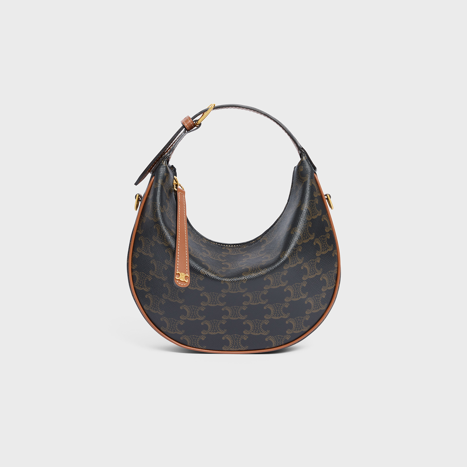 120722FQM.04LU_TEEN CELINE LULU IN TRIOMPHE CANVAS & CALFSKIN TAN