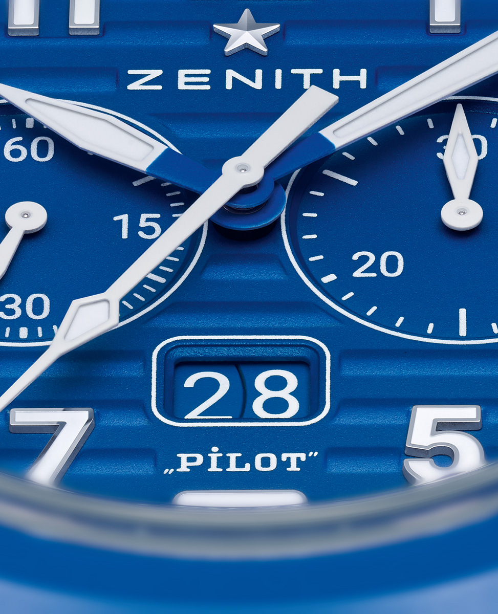 TTPM97_A closer look at the dial of the Pilot Big Date Flyback 160th Anniversary
